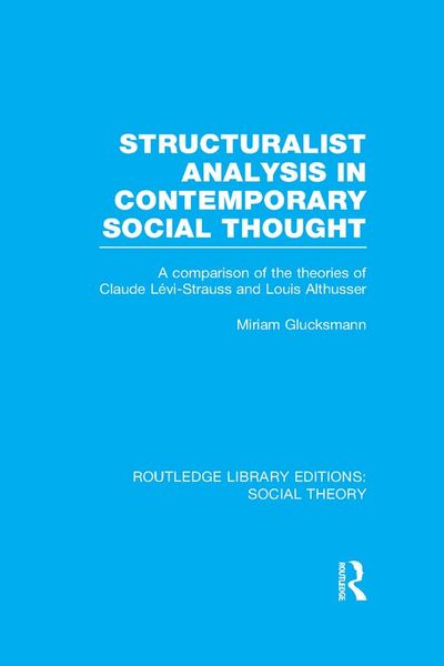 Produktbild: Structuralist Analysis in Contemporary Social Thought