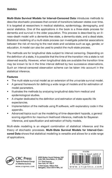 Produktbild: Multi-State Survival Models for Interval-Censored Data