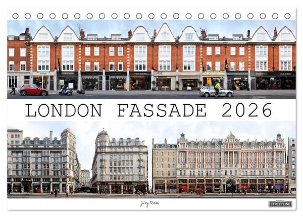 Produktbild: London Fassade 2026 (Tischkalender 2026 DIN A5 quer), CALVENDO Monatskalender