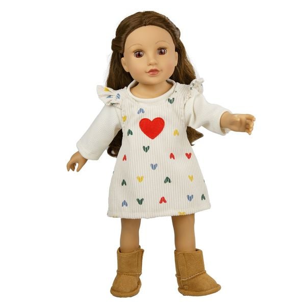 Produktbild: Set Kleid ''Herz-Konfetti'' Gr. 28-35 cm