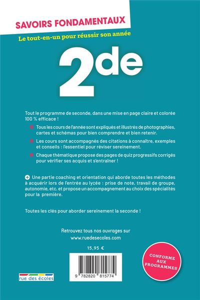 Produktbild: Savoirs Fondamentaux ; Toutes les Matieres : 2de