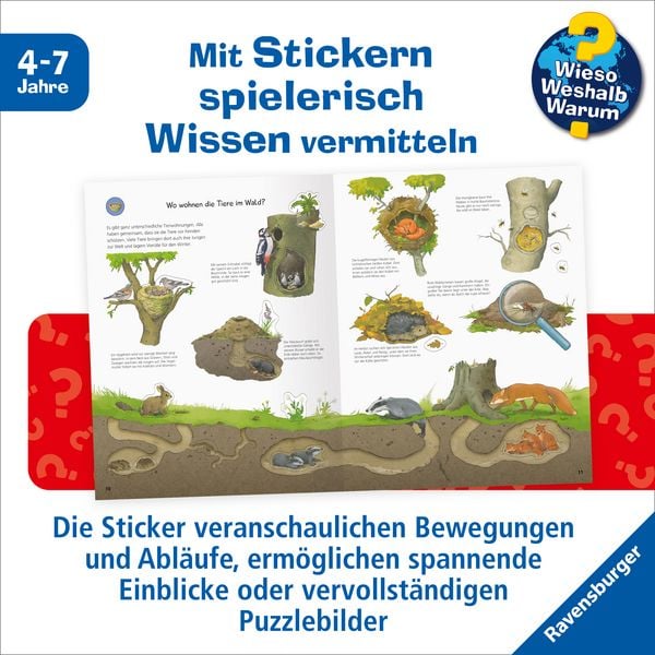 Produktbild: Wieso? Weshalb? Warum? Stickerheft - Im Wald