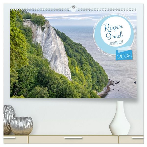 Produktbild: R&uuml;gen - Inseltraumblicke (hochwertiger Premium Wandkalender 2026 DIN A2 quer), Kunstdruck in Hochglanz