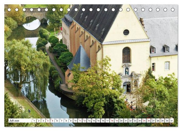 Produktbild: Luxemburg entlang des Wenzelwegs (Tischkalender 2026 DIN A5 quer), CALVENDO Monatskalender