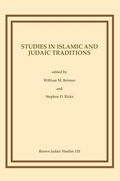 Produktbild: Studies in Islamic and Judaic Traditions