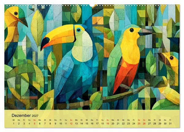 Produktbild: Leuchtender Urwald. Dschungel zwischen Form und Wildnis (hochwertiger Premium Wandkalender 2027 DIN A2 quer), Kunstdruck in Hochglanz