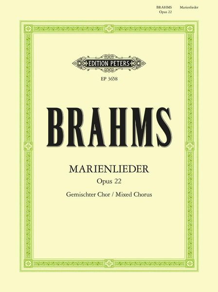 Produktbild: Brahms, J: Marienlieder Op. 22
