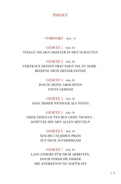Greene, Power, 48 Gesetze der Macht