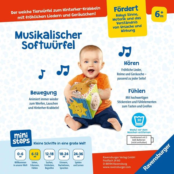 Ravensburger - ministeps - Musikalischer Softwürfel
