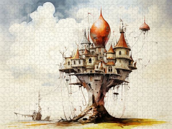 Produktbild: CALVENDO Puzzle Ein Motiv aus dem Kalender "Kuriose H&auml;user" | 1000 Teile Lege-Gr&ouml;&szlig;e 64x48cm Foto-Puzzle f&uuml;r gl&uuml;ckliche Stunden