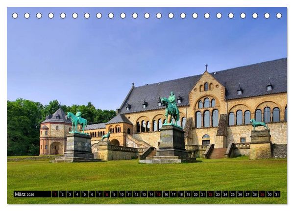 Produktbild: Goslar - Hanse- und Kaiserstadt im Harz (Tischkalender 2026 DIN A5 quer), CALVENDO Monatskalender