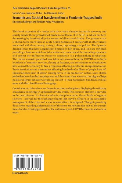 Produktbild: Economic and Societal Transformation in Pandemic-Trapped India