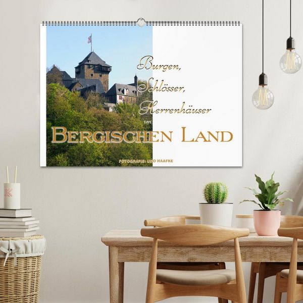 Produktbild: Burgen, Schl&ouml;sser, Herrenh&auml;user im Bergischen Land (Wandkalender 2026 DIN A2 quer), CALVENDO Monatskalender