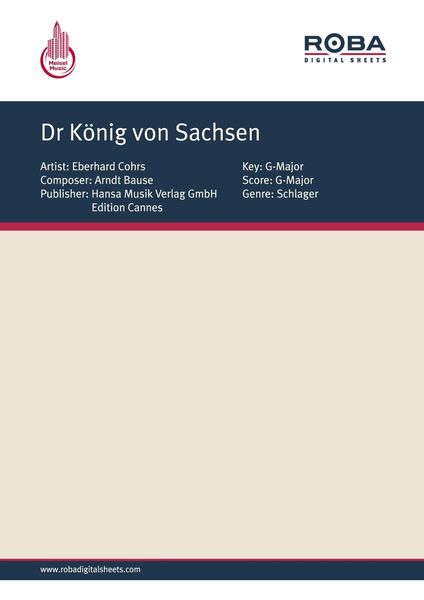 Produktbild: Dr K&ouml;nig von Sachsen