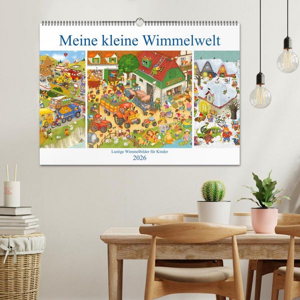 Produktbild: Meine kleine Wimmelwelt (Wandkalender 2026 DIN A2 quer), CALVENDO Monatskalender
