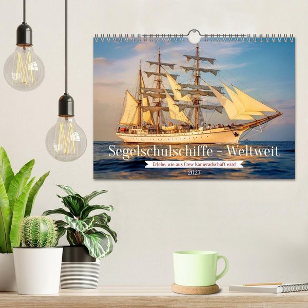 Produktbild: Segelschulschiffe - Weltweit (Wandkalender 2027 DIN A4 quer), CALVENDO Monatskalender