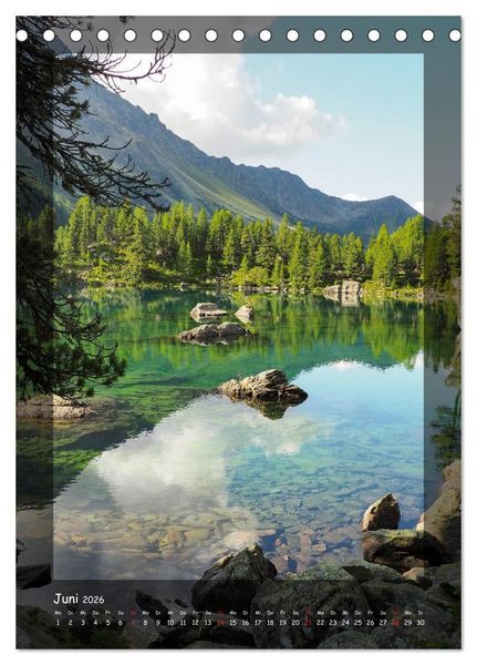 Produktbild: Bergwelten Wandkalender (Tischkalender 2026 DIN A5 hoch), CALVENDO Monatskalender