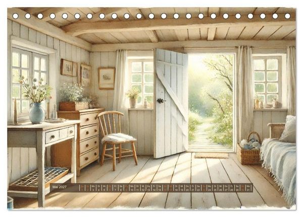 Produktbild: Im kleinen Cottage (Tischkalender 2027 DIN A5 quer), CALVENDO Monatskalender