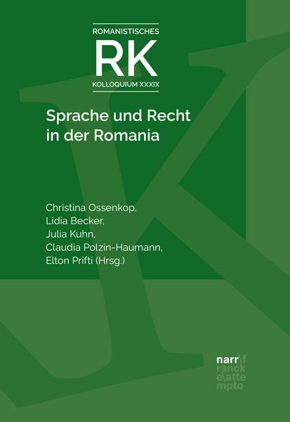 Produktbild: Sprache und Recht in der Romania