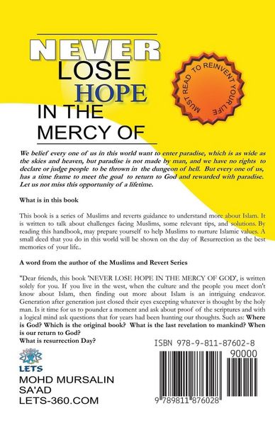 Produktbild: Never Lose Hope in the Mercy of God
