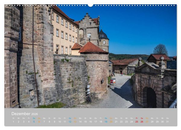 Produktbild: Kronach - drei Fl&uuml;sse und eine Festung (Wandkalender 2026 DIN A2 quer), CALVENDO Monatskalender