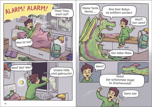 Produktbild: Lesel&ouml;wen Comics 1. Klasse - Entf&uuml;hrung im Drachenwald