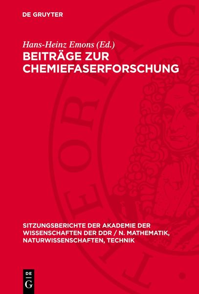 Produktbild: Beitr&auml;ge zur Chemiefaserforschung