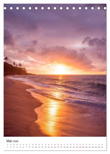 Produktbild: Hawaii - Das wundersch&ouml;ne Land im Pazifik. (Tischkalender 2026 DIN A5 hoch), CALVENDO Monatskalender