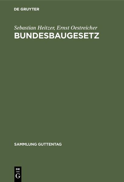 Produktbild: Bundesbaugesetz