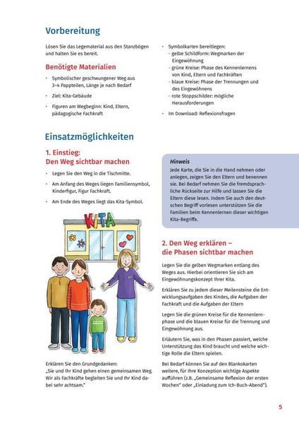 Produktbild: Auf dem Weg zum Kita-Kind. Eingew&ouml;hnung in Krippe und Kindergarten