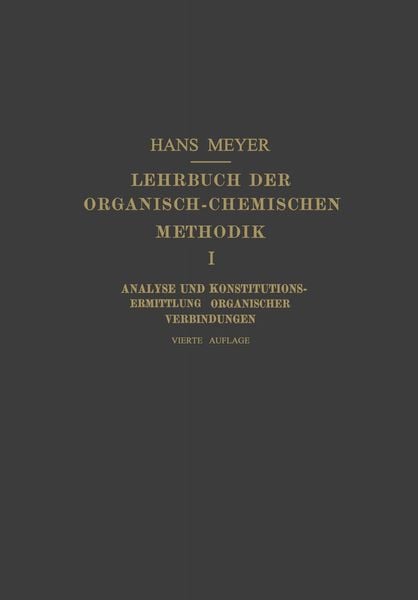Produktbild: Lehrbuch der Organisch-Chemischen Methodik