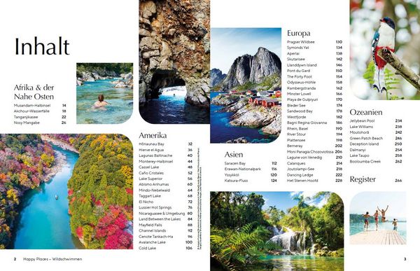 Produktbild: LONELY PLANET Bildband Happy Places Wildschwimmen
