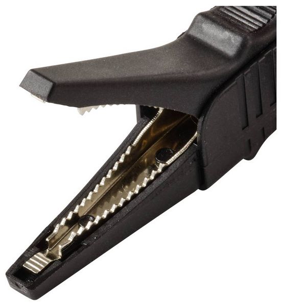 Produktbild: VOLTCRAFT MSK-125 Krokodilklemme kurz CAT II 300V 10A Schwarz