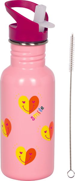 Produktbild: Edelstahlflasche Herz (ca 0.5l) / Kleine Freunde