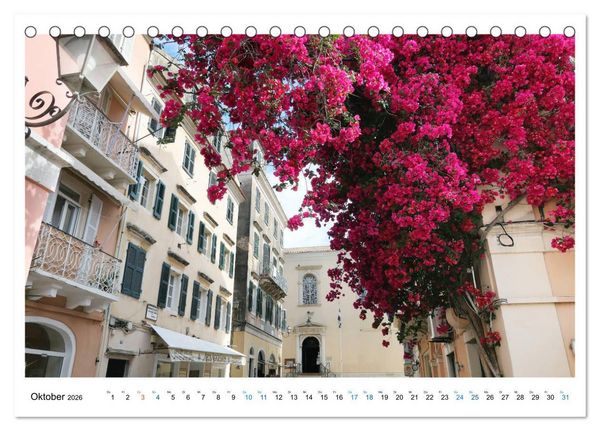 Produktbild: Korfu - Perle an der Adria. Natur, Kultur und Canal D'Amour (Tischkalender 2026 DIN A5 quer), CALVENDO Monatskalender
