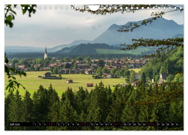 Produktbild: Oberstdorf und Umgebung (Wandkalender 2026 DIN A4 quer), CALVENDO Monatskalender