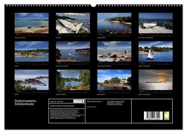 Produktbild: S&uuml;dschwedens Sch&auml;renk&uuml;ste (hochwertiger Premium Wandkalender 2026 DIN A2 quer), Kunstdruck in Hochglanz
