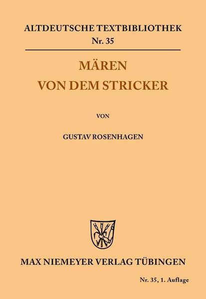 Produktbild: M&auml;ren von dem Stricker