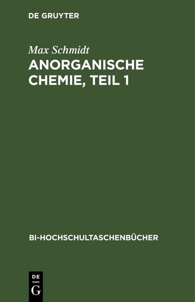 Produktbild: Anorganische Chemie, Teil 1