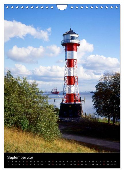 Produktbild: Leuchtt&uuml;rme in Norddeutschland (Wandkalender 2026 DIN A4 hoch), CALVENDO Monatskalender
