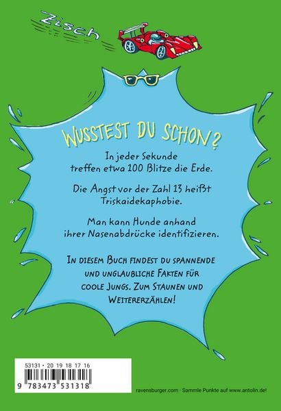 Produktbild: Verr&uuml;ckte Fakten, Band 1 - Welcher K&auml;se stinkt am meisten? Verr&uuml;ckte Fakten f&uuml;r coole Jungs