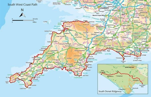 Produktbild: Walking the South West Coast Path