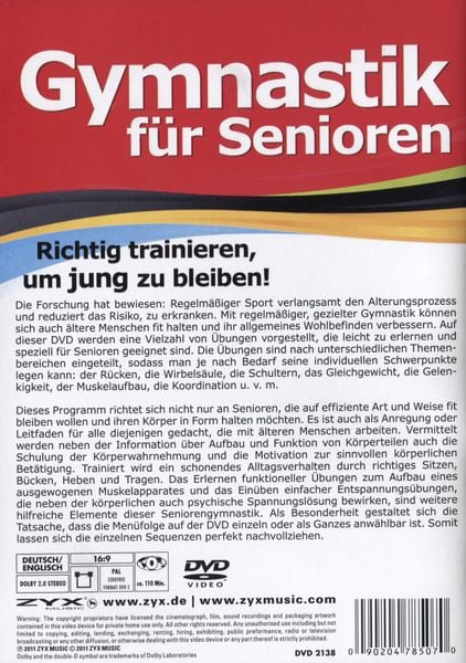 Produktbild: Gymnastik f&uuml;r Senioren - Richtig trainieren um jung zu bleiben!