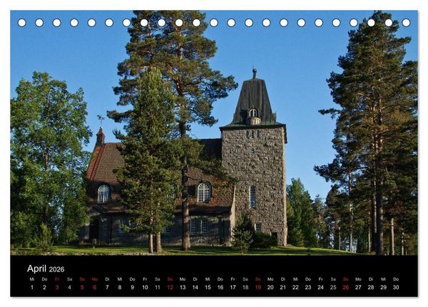 Produktbild: Finnland - Land der tausend Seen (Tischkalender 2026 DIN A5 quer), CALVENDO Monatskalender