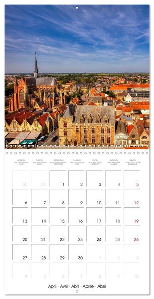 Produktbild: Comt&eacute; de Flandre (Calendrier mural carr&eacute; 2026 30x30 cm) Calendrier double avec une page pour vos prises de notes