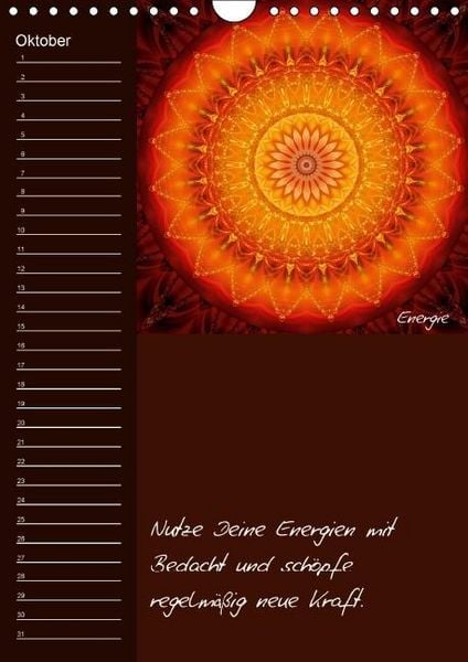 Produktbild: Mandala - Spiegel der Seele / immerw&auml;hrender Geburtstagskalender (Wandkalender immerw&auml;hrend DIN A4 hoch)