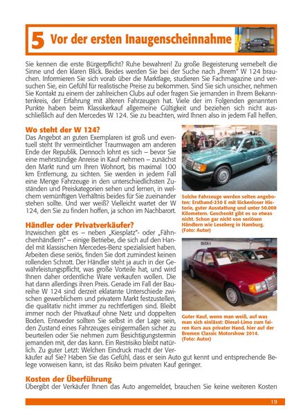 Praxisratgeber Klassikerkauf Mercedes-Benz W 124