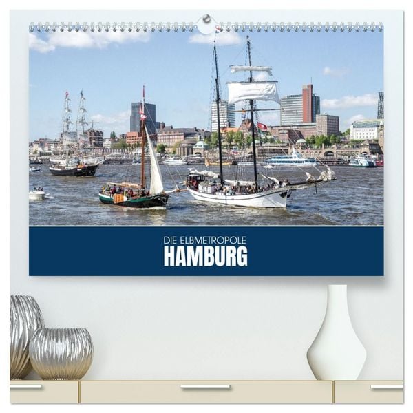 Produktbild: Die Elbmetropole Hamburg (hochwertiger Premium Wandkalender 2027 DIN A2 quer), Kunstdruck in Hochglanz