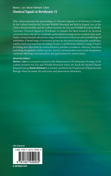 Produktbild: Chemical Signals in Vertebrates 12