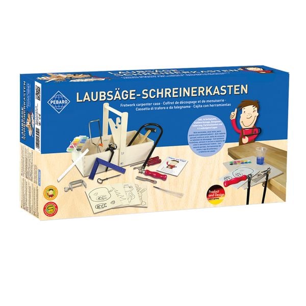 Produktbild: PEBARO 432S - Laubs&auml;ge-Schreinerkiste mit Arbeitstisch und Farbe, Werkzeugkasten